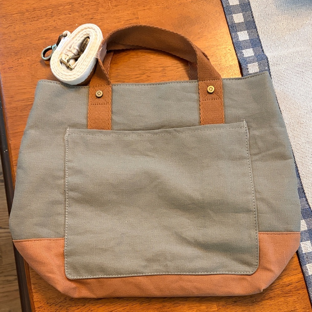 Thirty-One Tan and Gray Tote Bag